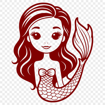 An illustrated representation of a legendary sea being from mythology.