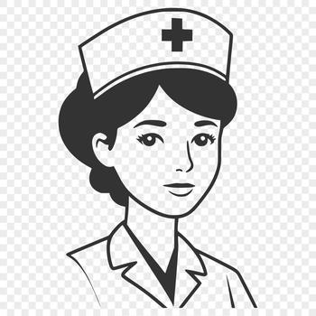 Female nurse in professional attire.
