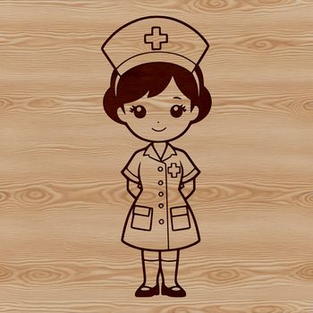 Female healthcare professional in uniform, illustrating the nursing profession.