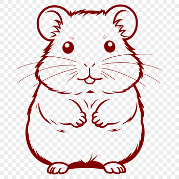 A small rodent animal commonly kept as a pet.