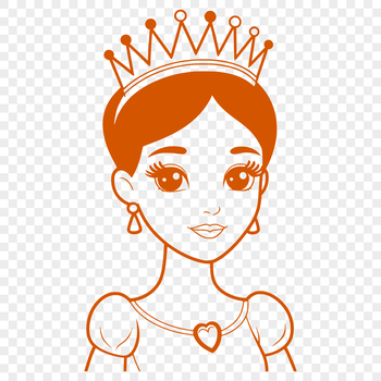 A royalty-inspired illustration of a young female princess in a medieval setting.