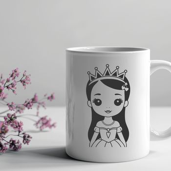Female character design in vector format.