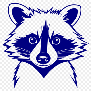 A high-resolution SVG image featuring a raccoon design suitable for various digital applications.