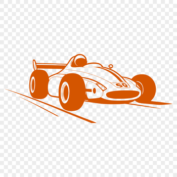 A high-resolution vector illustration of a sleek racing car, suitable for various design applications.