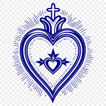 Sacred Heart icon in vector format
