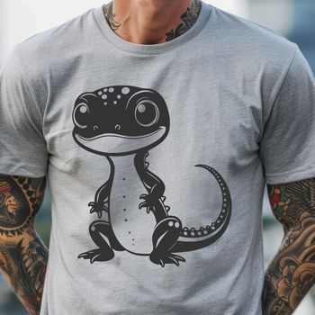 Colorful salamander illustration in vector format.
