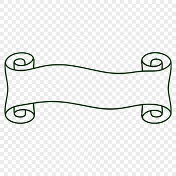 A formal document, typically presented at graduation ceremonies, represented as a scroll in vector format.