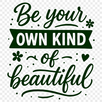 SVG quote design promoting self worth and confidence with inspirational text.