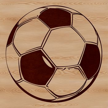 Illustration of a football ball in vector format