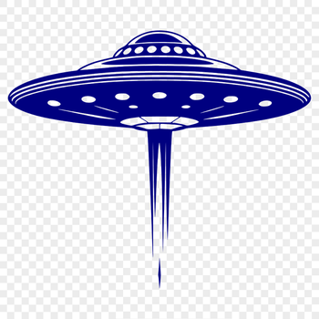 A futuristic spaceship design suitable for cutting machines and laser cutters.