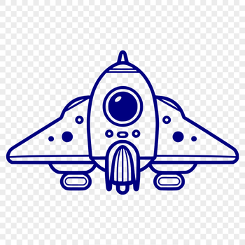 A futuristic spaceship design with metallic details and a sleek space exploration theme.