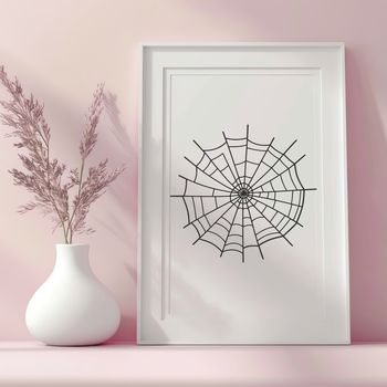A digital representation of a spider's intricate web, rendered as a scalable vector graphic.