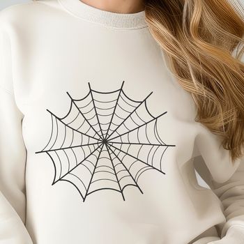 A stylized illustration of a spider web, created using vector graphics, suitable for various design applications.