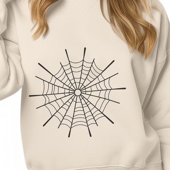 A scalable digital representation of a intricate spider web design in SVG format.