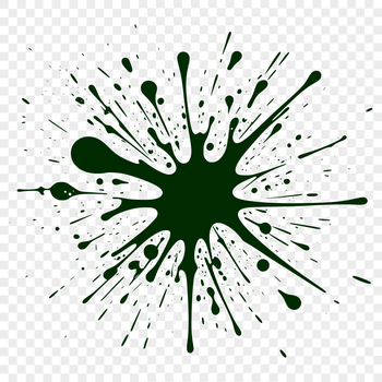A splat shape made from colorful slime, perfect for crafting and DIY projects.