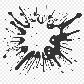 A colorful splat shape with a textured appearance, ideal for use as vector art in various digital applications.