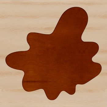 A stylized digital illustration of a splat shape, suitable for use in vector design and editing software.
