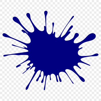 Vector illustration of a messy splatter in various bright colors.