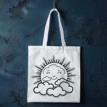 A simple illustration of the sun as a vector graphic.