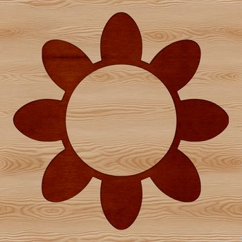 An illustration of a single sunflower in bloom, featuring delicate lines and shapes to create a natural look.