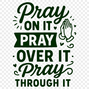 Religious quote illustration in vector format with inspirational message