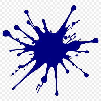 A stylized illustration of a splat shape, perfect for vector design and cutting machine applications.