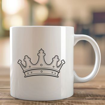 A stylized crown design created in vector format.