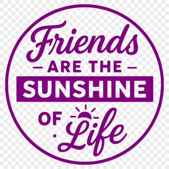 A vector illustration featuring inspirational quotes about friendship in a clean and simple design.
