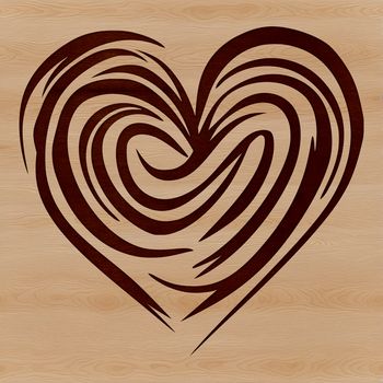 Vector illustration of a heart symbol, useful for graphic design projects and cutting machine crafts.