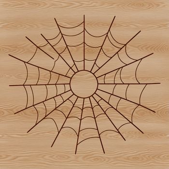 A delicate spider web design created using vector art, suitable for cutting machines like Cricut or laser cutters.