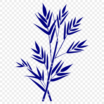 A stylized illustration of a leaf in vector format, suitable for cutting machines like Cricut or laser cutting.