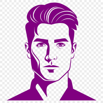 A simple male silhouette in vector format, suitable for digital cutting machines like Cricut or laser cutters.