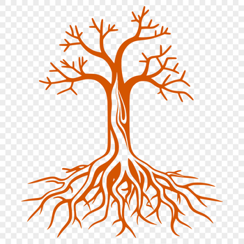 An illustration of a tree with a simple design, suitable for graphic design projects.