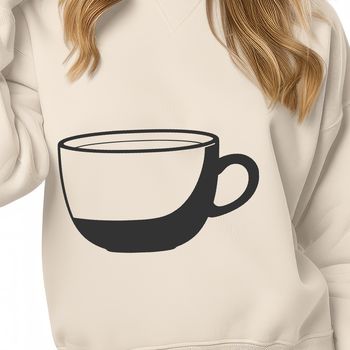 A simple teacup design made with vector graphics.
