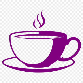 SVG illustration of a traditional teacup with delicate handle and rim.