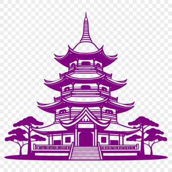 A traditional Buddhist temple with intricate architecture.