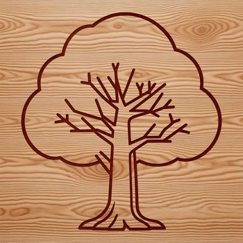 A high-resolution, scalable tree graphic designed with precision for use in commercial or personal applications.