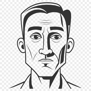 A simple male figure created in vector format.