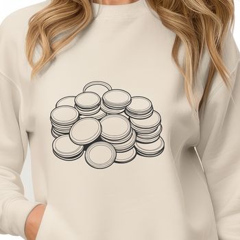 SVG image of a set of coins in various denominations.
