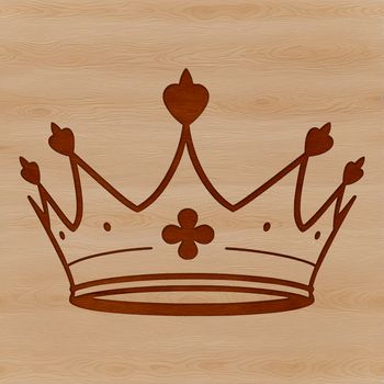 Illustrative crown design created as a scalable vector graphic (SVG) for use in various digital and print applications.