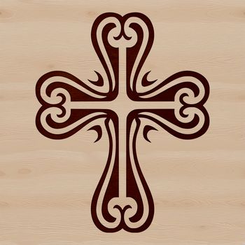An ornate cross symbolizing faith in various religious contexts.