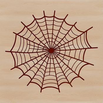 An intricately detailed vector illustration of a spider web.
