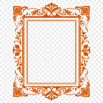 Vector frame design for graphic arts projects