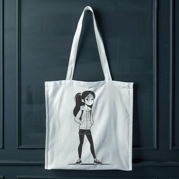 A young girl in various poses and expressions created as vector art.