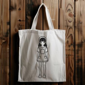 A young girl silhouette created as a vector graphic.