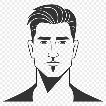 A male figure created as a vector graphic, suitable for commercial or personal projects.