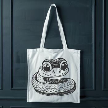 A snake illustration created in vector format for digital design.