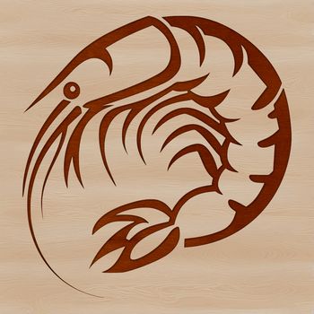 A small marine crustacean, commonly consumed as food.
