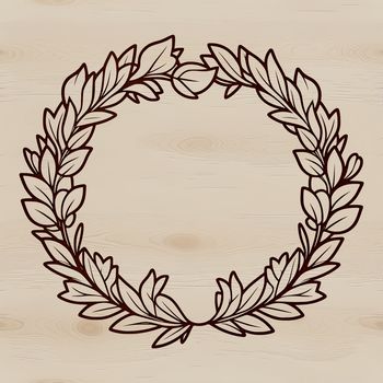 A floral wreath design created using vector art for digital use.