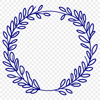 A floral wreath design created as a vector graphic in SVG format.